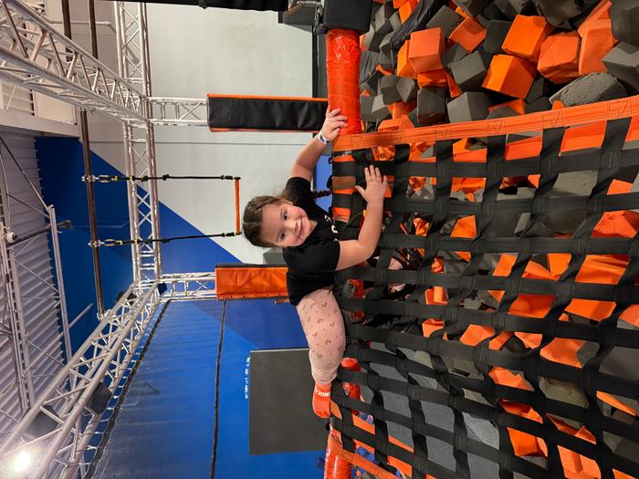 Millie bouncing at SkyZone